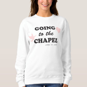 Sudadera Ir a la capilla Novia temática de los años 70