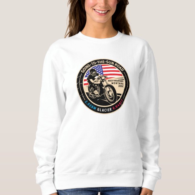 Sudadera Ir a la motocicleta Sun Road Montana (Anverso)