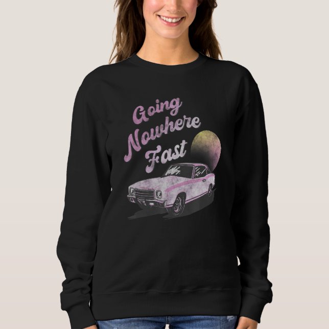 Sudadera Ir a ninguna parte del atardecer de autos de rápid (Anverso)