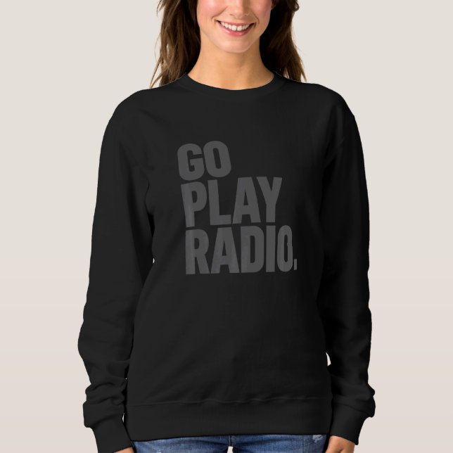Sudadera Ir a Radioaficionados de Go Play Radio (Anverso)