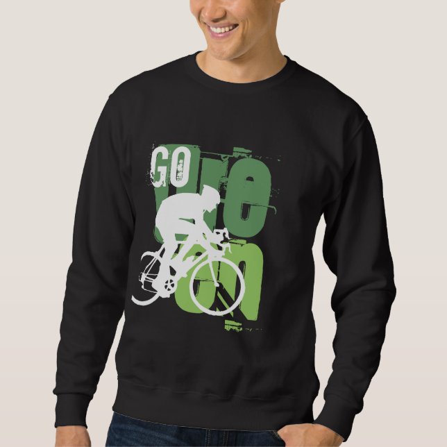 Sudadera Ir camiseta verde (Anverso)