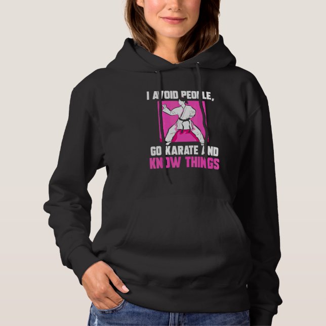 Sudadera Ir Karate y Conocer Cosas  Karate (Anverso)