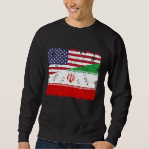 Sudadera Irán Orgullo Bandera Norteamericana Iraní Rota Leg