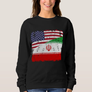 Sudadera Irán Orgullo Bandera Norteamericana Iraní Rota Leg