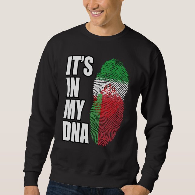 Sudadera Iranian And Belarusian Mix DNA Flag Heritage (Anverso)