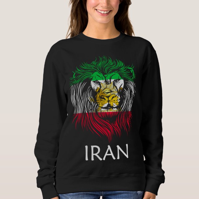 Sudadera Iranian Lion Head Flag Iran (Anverso)