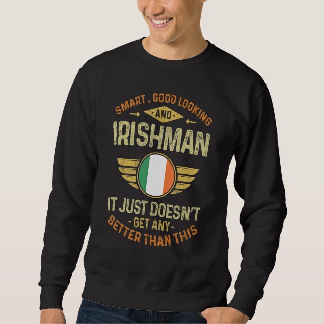 Sudadera Ireland Flag Proud Irishmen Men & Women (Anverso)