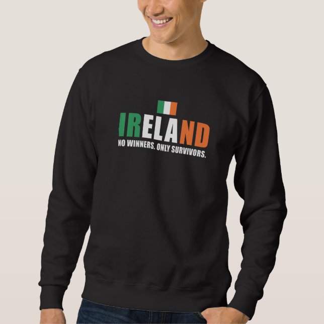 Sudadera Ireland No Winners Only Survivors Ireland Rugby   (Anverso)