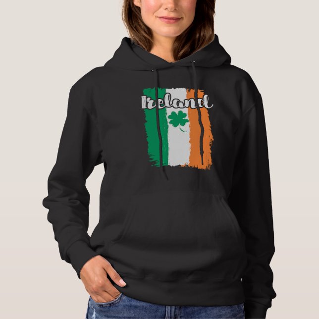 Sudadera Ireland shamrock St Patrick's Day (Anverso)