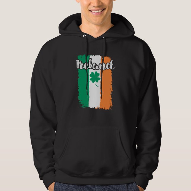 Sudadera Ireland shamrock St Patrick's Day (Anverso)