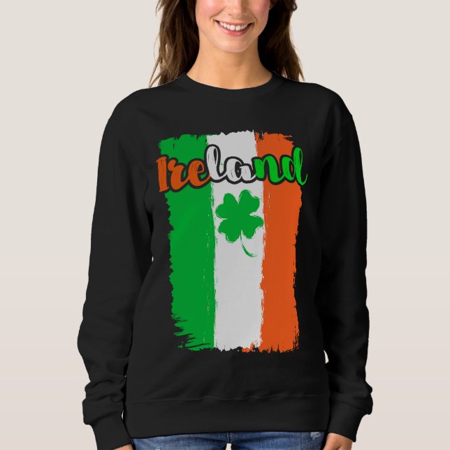 Sudadera Ireland shamrock St Patrick's Day  1 (Anverso)