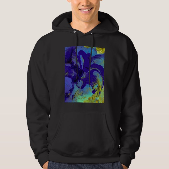 Sudadera Iris Azul Abstracto (Anverso)