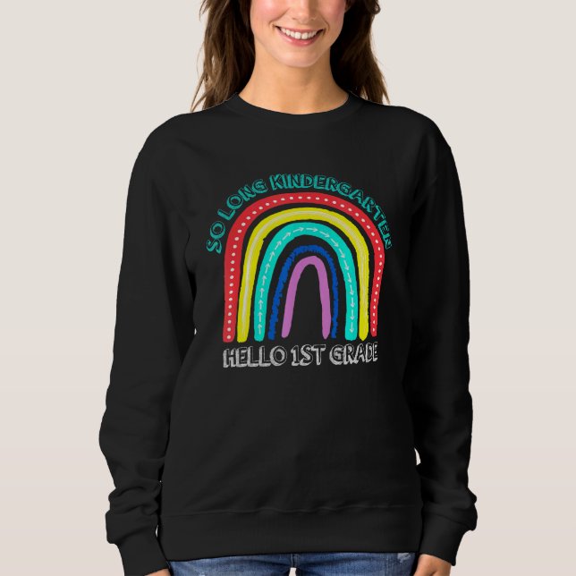 Sudadera Iris So Long Kindergarten Hola primer grado (Anverso)