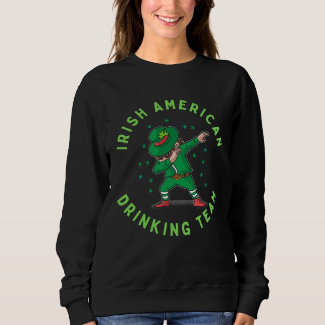 Sudadera Irish American  St Patrick s Day  For Men (Anverso)