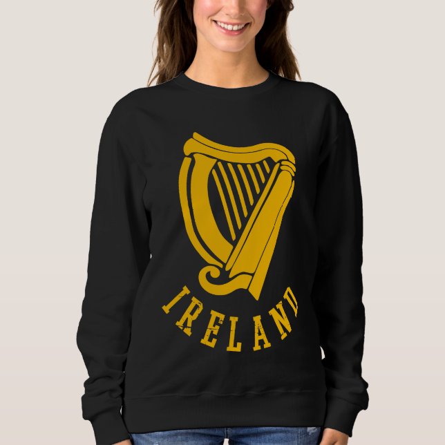 Sudadera Irish Celtic Harp Medieval Emblem of Ireland  1 (Anverso)