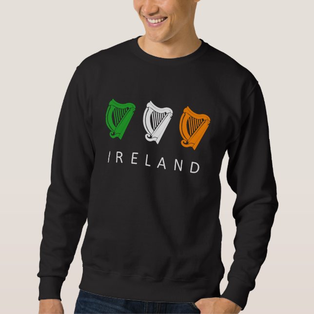 Sudadera Irish Celtic Triple Harp Medieval Emblem of Irelan (Anverso)