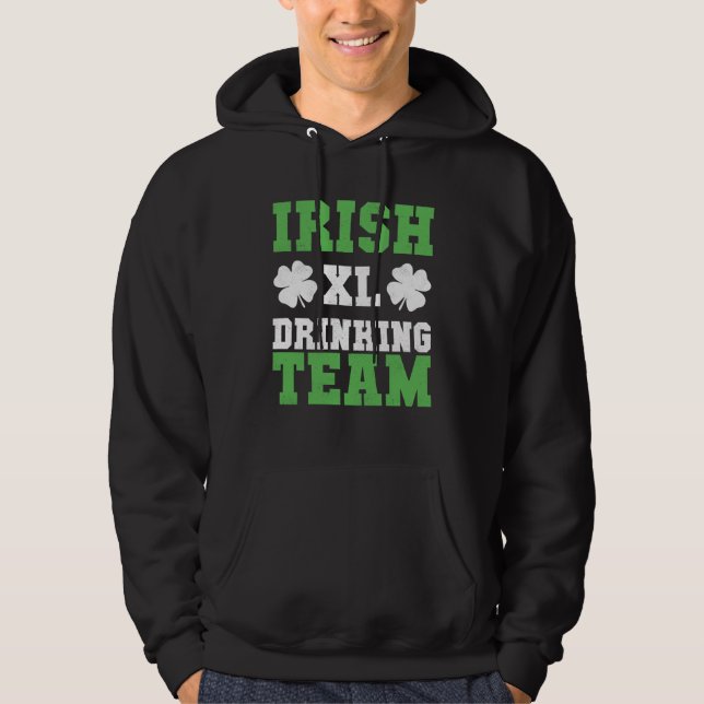 Sudadera Irish Drinking Team Baseball St Patricks Day (Anverso)