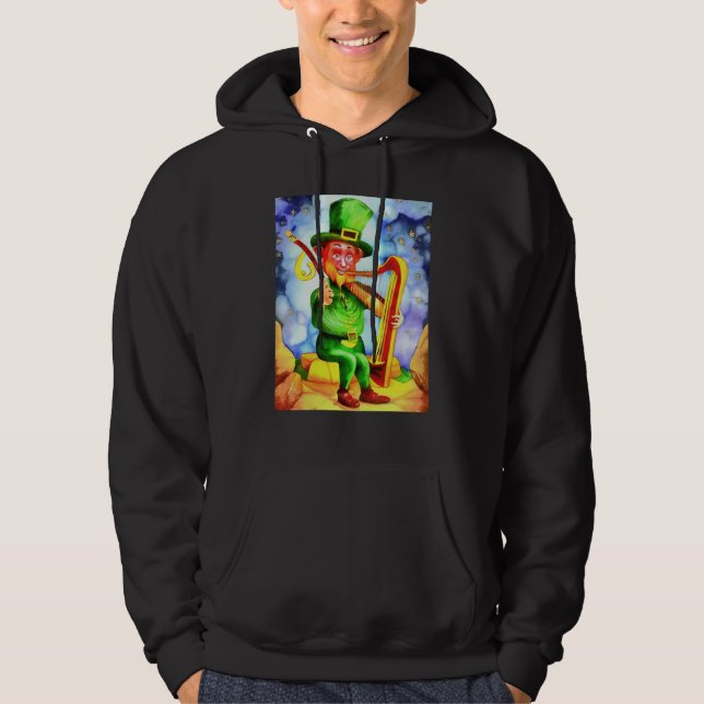 Sudadera Irish Elf With Fiddle and Harp (Anverso)