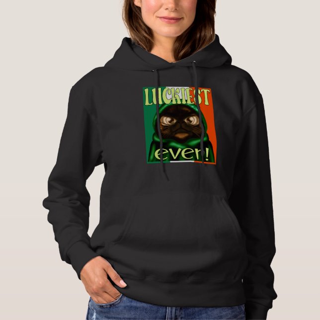 SUDADERA IRISH FLAG ST PATRICK'S CAT (Anverso)