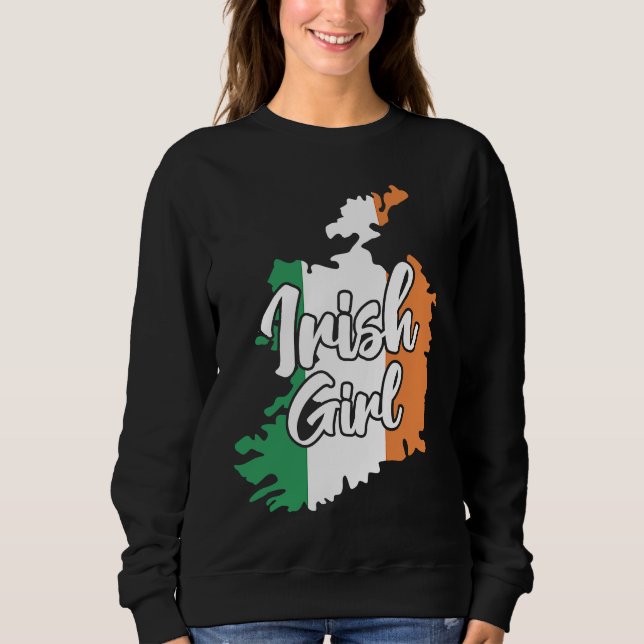 Sudadera Irish Girl  Cute Ireland (Anverso)