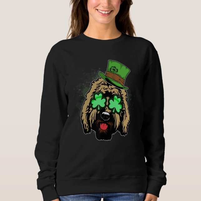 Sudadera Irish Goldendoodle Doodle Dog   St Patricks Day Pe (Anverso)
