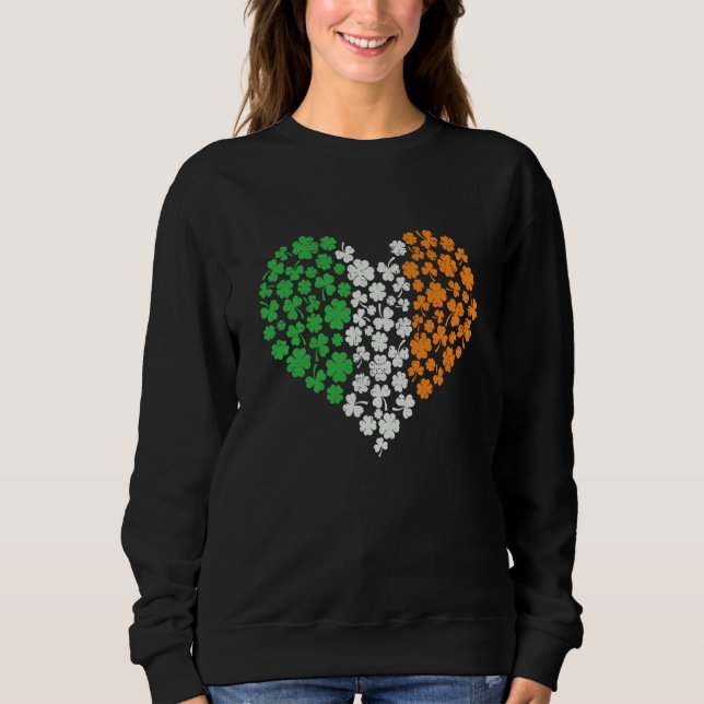 Sudadera Irish Heart St Patricks Day (Anverso)