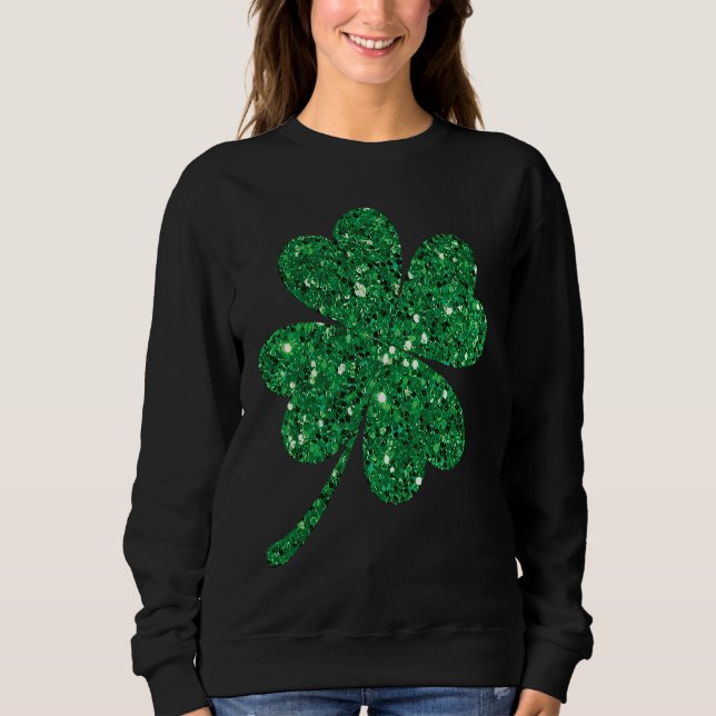 Sudadera Irish Lucky Shamrock Green Clover St Patrick's Day (Anverso)