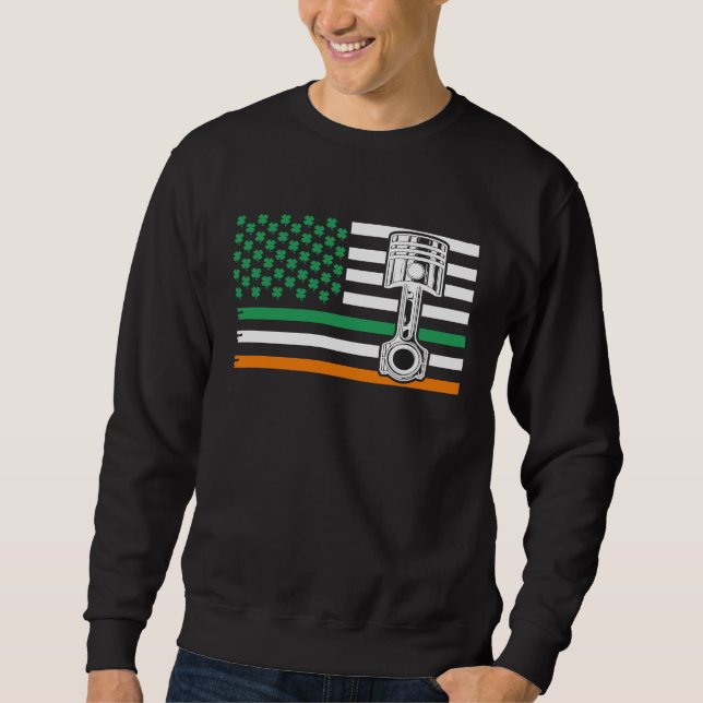 Sudadera Irish Mechanic  Machinist  St Patricku2019s Day (Anverso)