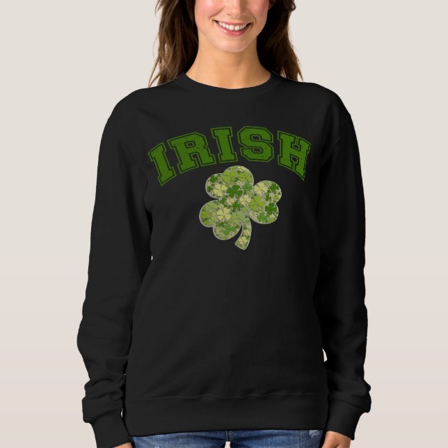 Sudadera IRISH, Santa Patrones Cuidados, Cuatro Atracciones (Anverso)