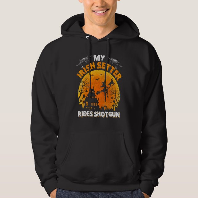 Sudadera Irish Setter Ride Shotgun  Irish Setter Perro Cala (Anverso)