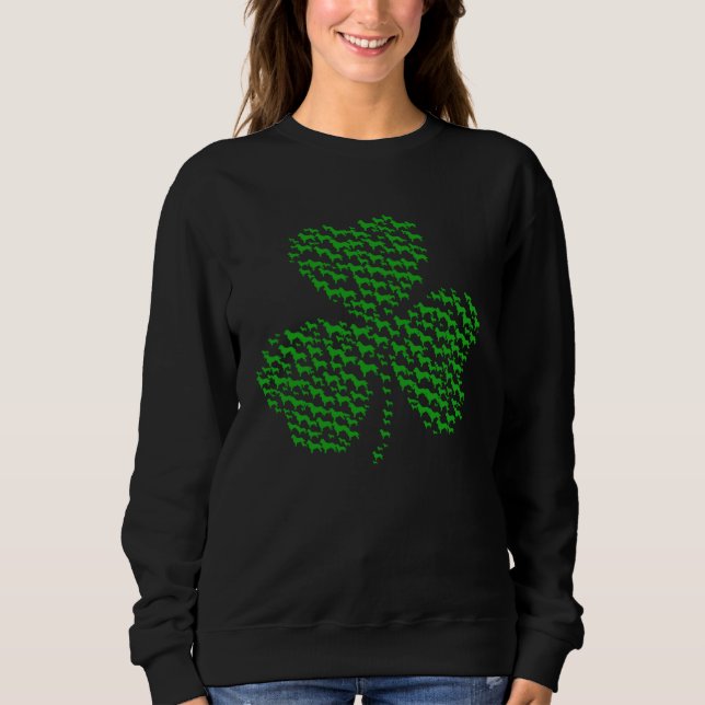 Sudadera Irish Shamrock Golden Retrevie Mom Dad   Dog (Anverso)