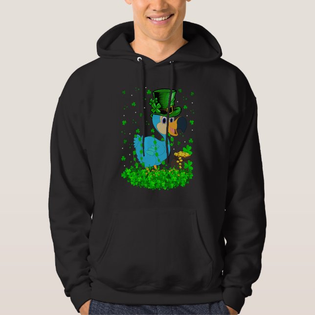 Sudadera Irish Shamrock Leprechaun Dodo Bird St Patrick's D (Anverso)