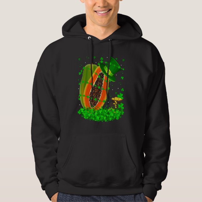 Sudadera Irish Shamrock Leprechaun Papaya St Patrick's Day (Anverso)