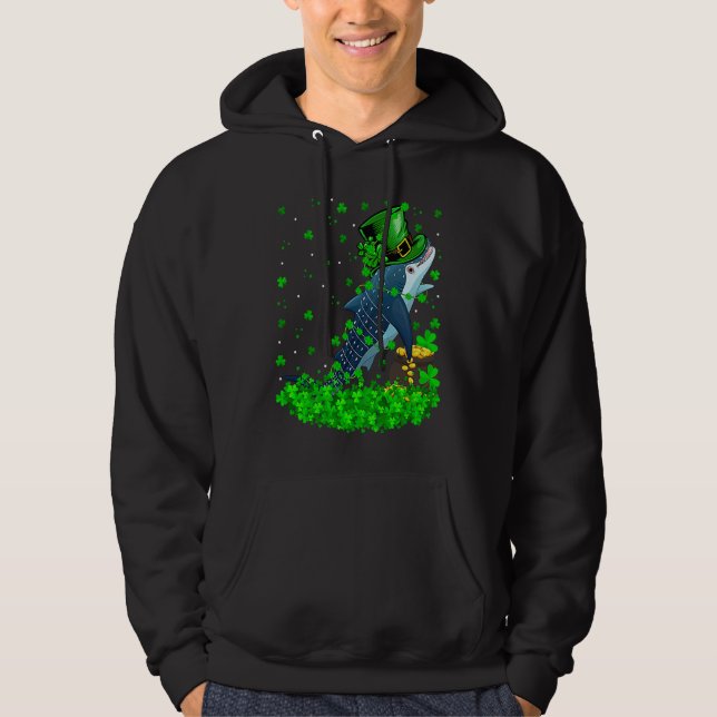 Sudadera Irish Shamrock Leprechaun Whale Shark St Patrick's (Anverso)