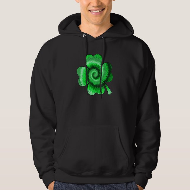 Sudadera Irish Shamrock Tie Dye Happy St Patrick's Day Go L (Anverso)