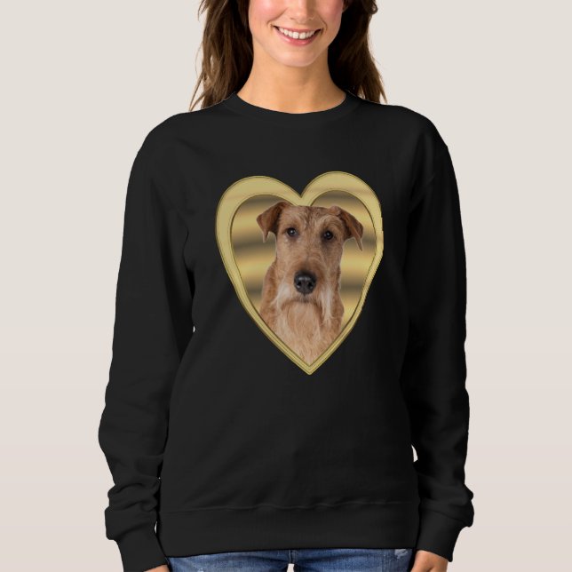 Sudadera Irish Terrier Dog Dog Heart  Irish Terrier  1 (Anverso)