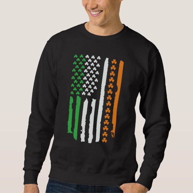 Sudadera Irish USA Flag St Patricks Day (Anverso)