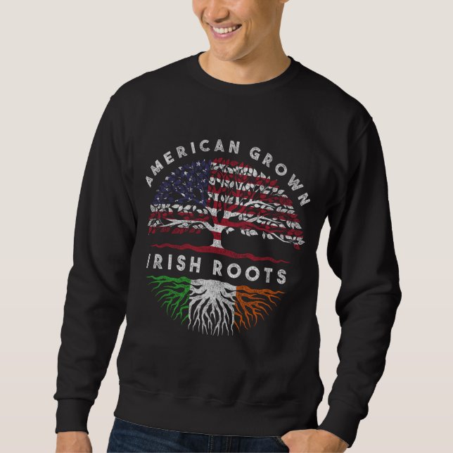 Sudadera Irlanda crecida en Estados Unidos (Anverso)