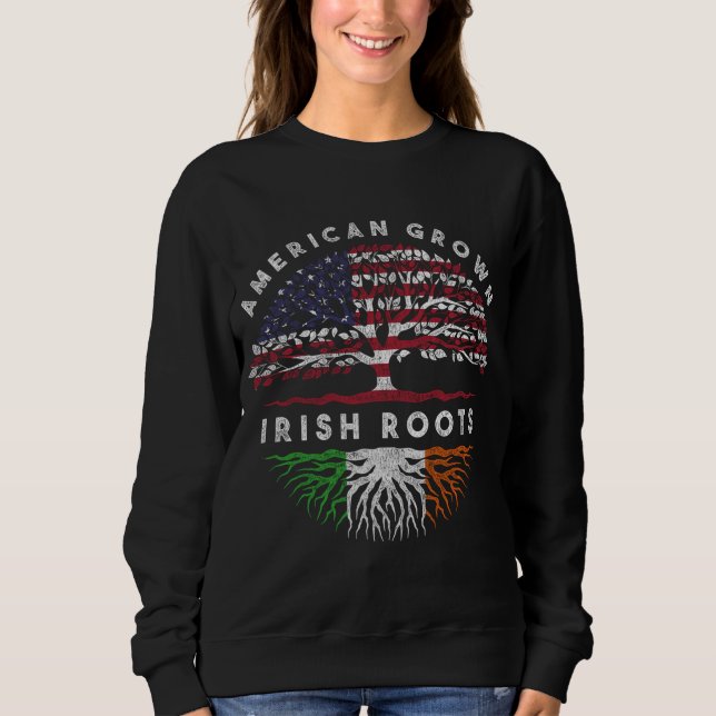 Sudadera Irlanda crecida en Estados Unidos (Anverso)