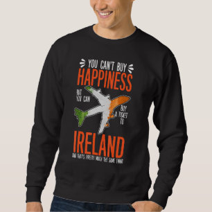 Sudadera Irlanda: Frase de la felicidad Bandera irlandesa
