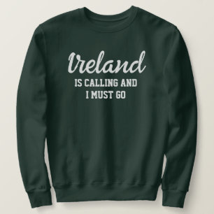 Sudadera Irlanda llama, debo irme