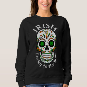 Sudadera Irlandés Afortunado Con El Hueso