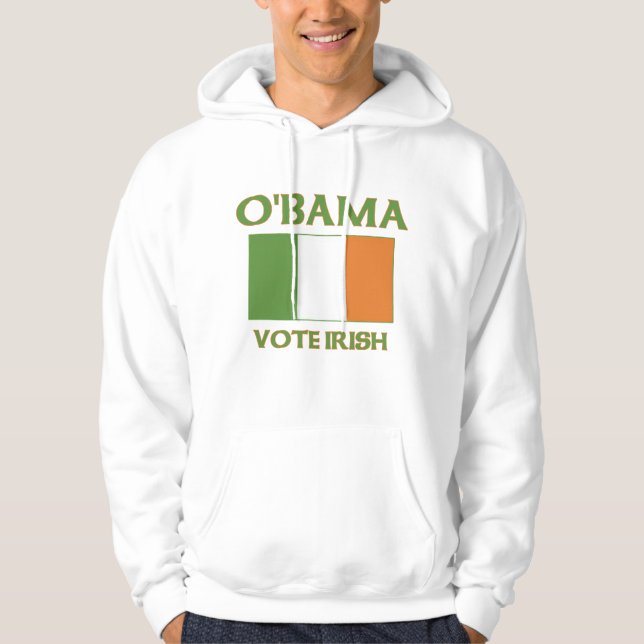 Sudadera Irlandés del voto de Obama (Anverso)