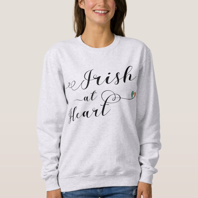 Sudadera Irlandés en Heart Sweatshirt, Irlanda (Anverso)
