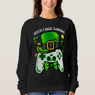 Sudadera Irlandés, estaba jugando a un divertido video del