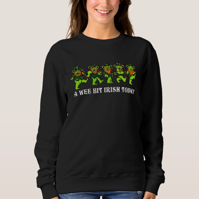 Sudadera Irlandés hoy lindo gnomos feliz St Patrick (Anverso)