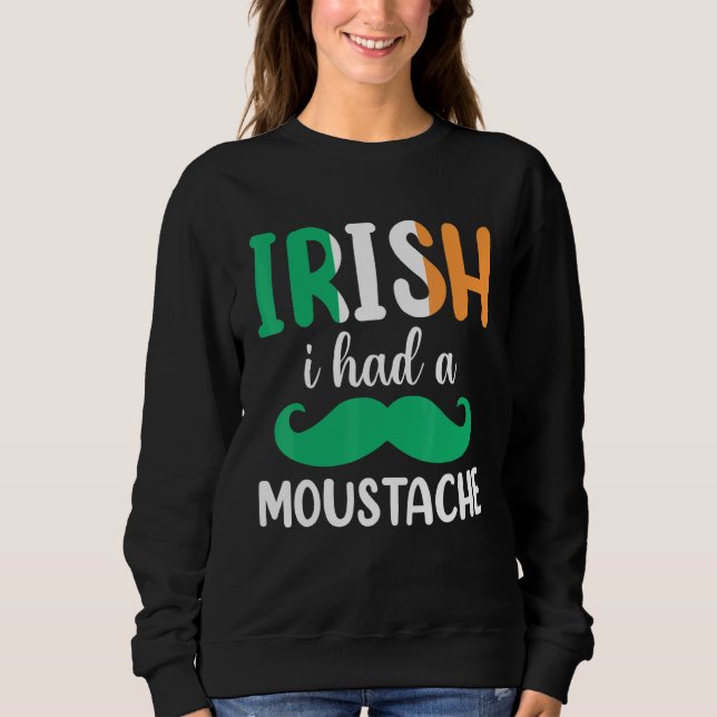 Sudadera Irlandés Mustache (Anverso)