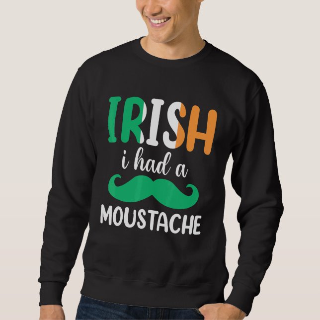 Sudadera Irlandés Mustache (Anverso)