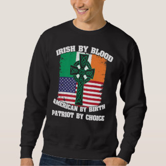 Sudadera Irlandés Por Estadounidense De Sangre Por Nacimien