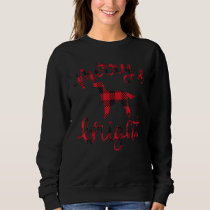 Sudadera Irlandés Setter Merry Christmas Buffalo de perro p
